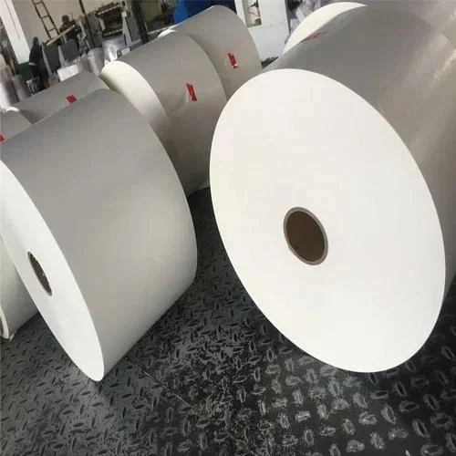 Pristine white texture of food-grade kraft paper sheets